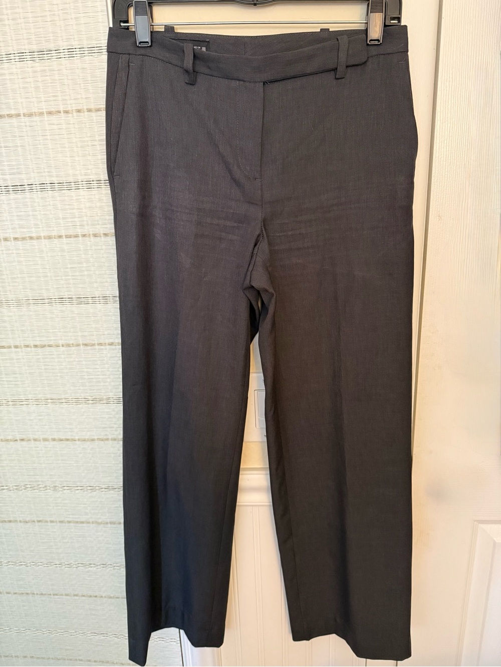 Zara Women's Wide Leg Dress Pants in Charcoal Gray